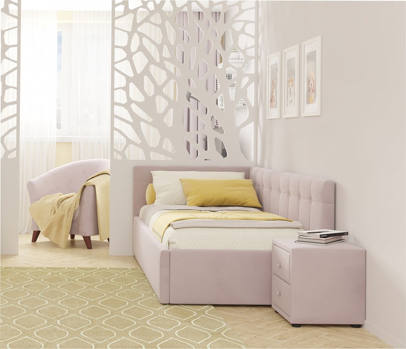 Кровать односпальная Bonna с матрасом Promo B Cocos 2000x900