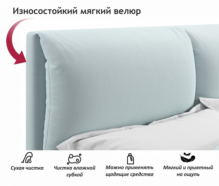 Кровать двуспальная Vita 2000x1600
