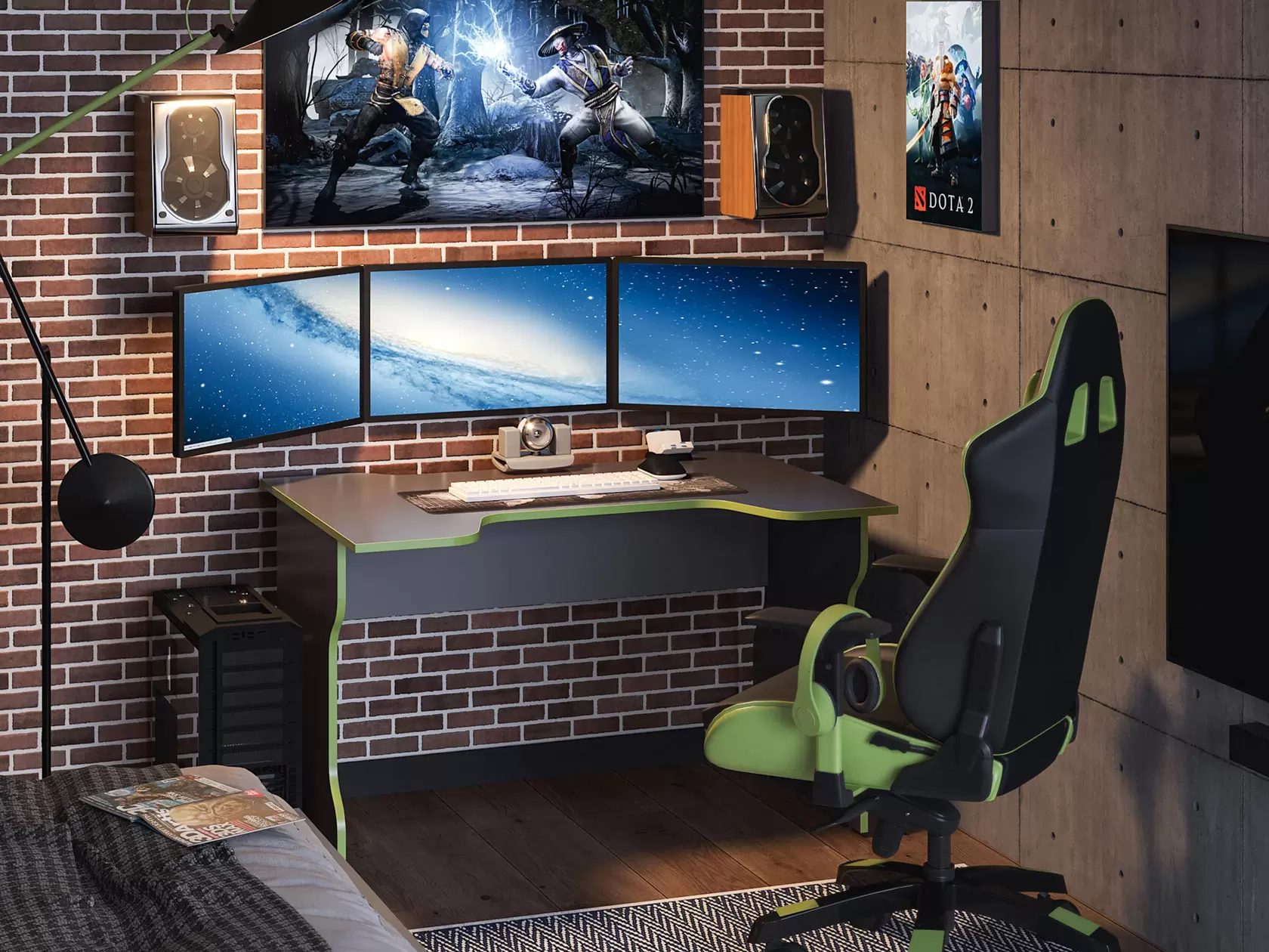 Компьютерный стол ВАРДИГ K1 120x75x82