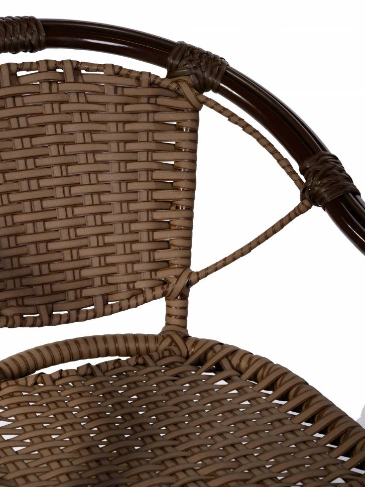 Кресло Bali (Бали) из искусственного ротанга, орех