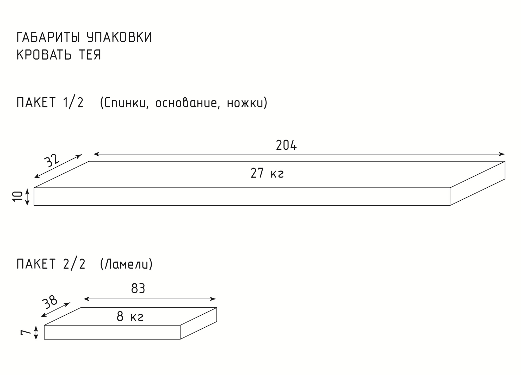 Кровать КМД 37 ТЕЯ 160 белый