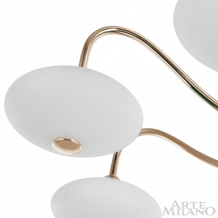 Люстра на штанге Arte Milano Neapolis-73908 273908/8 BK/GD