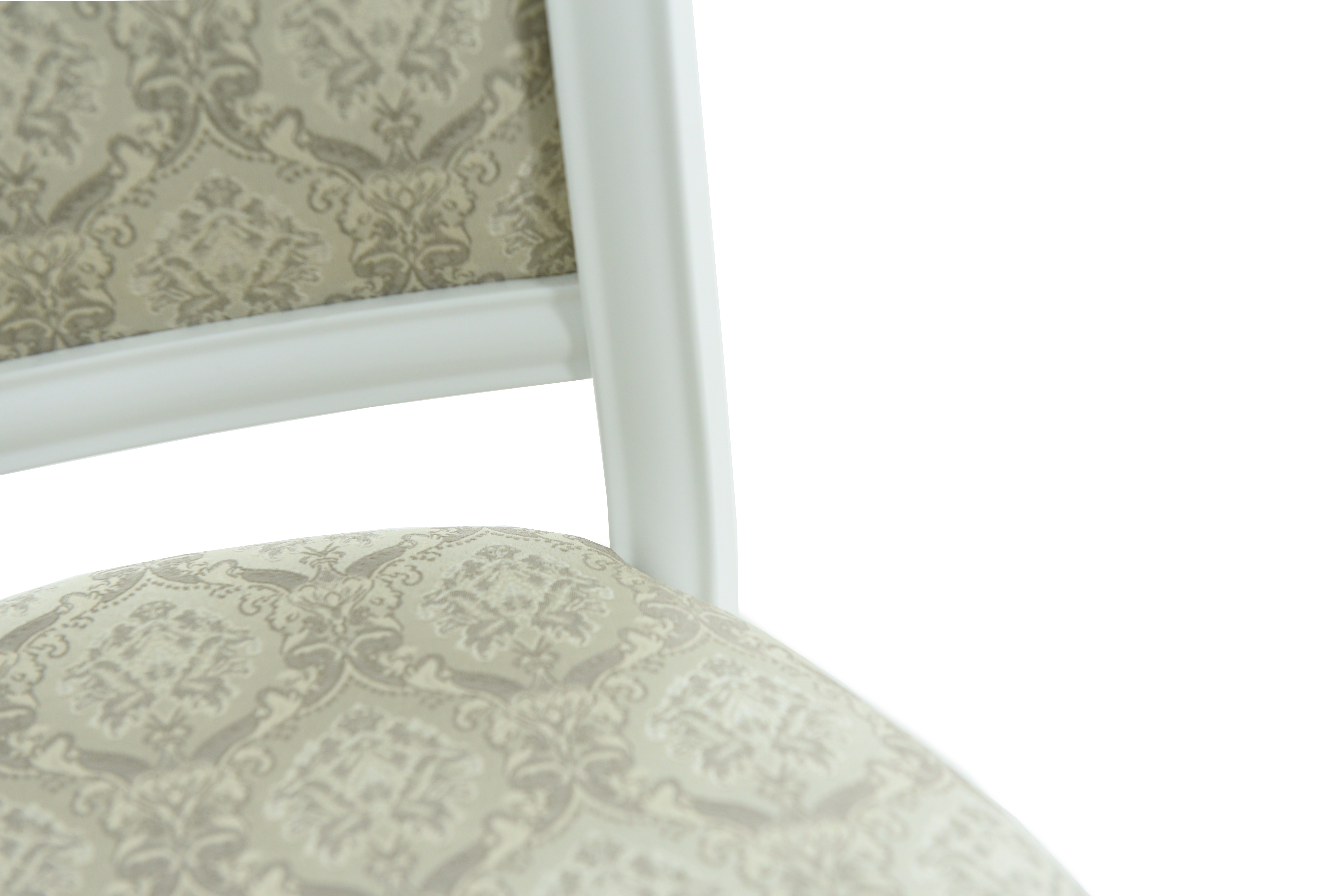 Стул Кабриоль, Белый, ткань Маркиз 99/2
